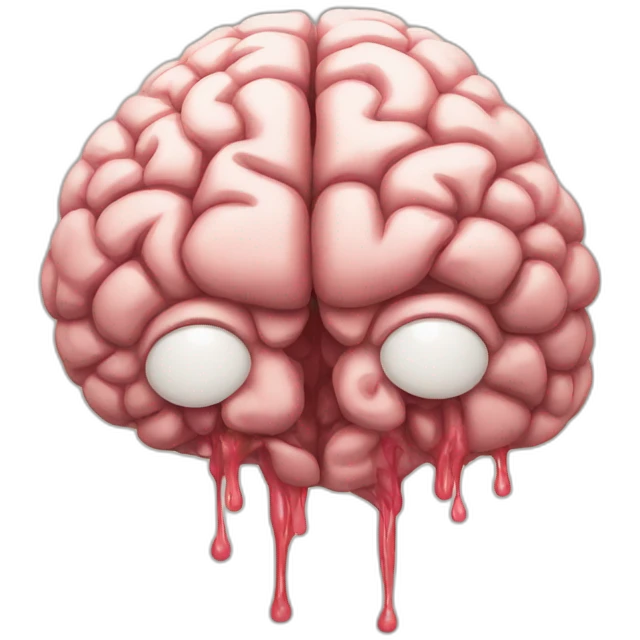 brain melting emoji