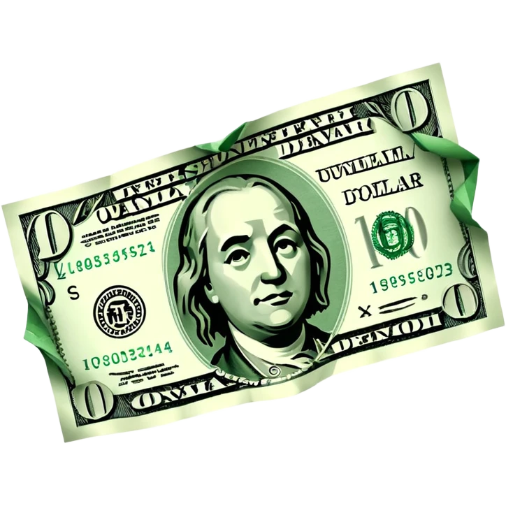 Falling value of the dollar emoji