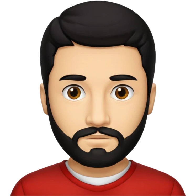 Tokyo in the la casa de papel TV show, black hair with beard emoji