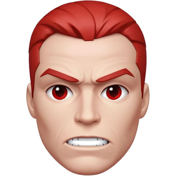 red face vision marvel half body from captain america: civil war emoji
