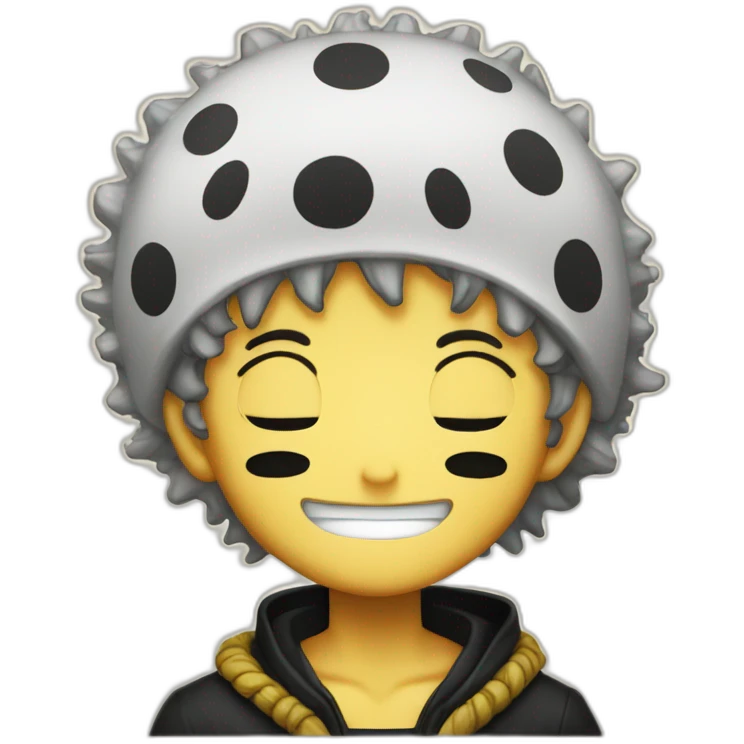 Trafalgar Law from One Piece smileing emoji