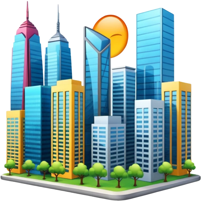 beautiful modern city emoji png emoji