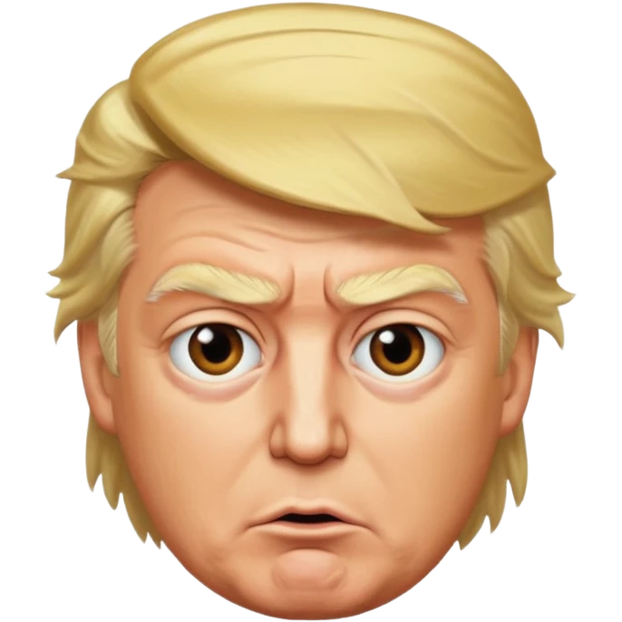 donald trump as a raving lunatic emoji