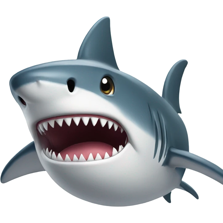 Shark with a top  emoji