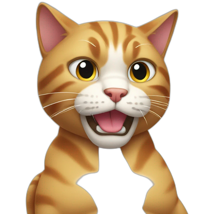 cat flexing muscles emoji