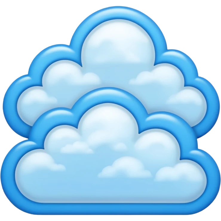 create an image of a sunny sky with blue clouds for professional linkedin background emoji