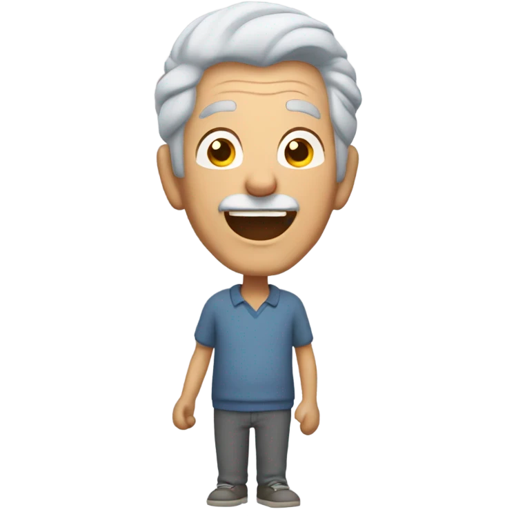 grandfather sings emoji