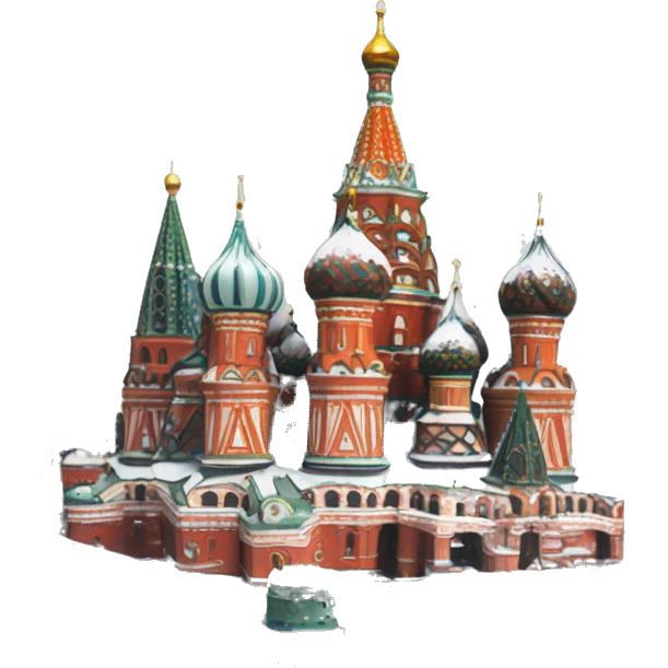 Moscow in snow emoji