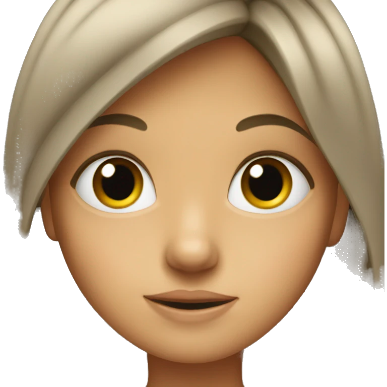 Girl peeking  emoji