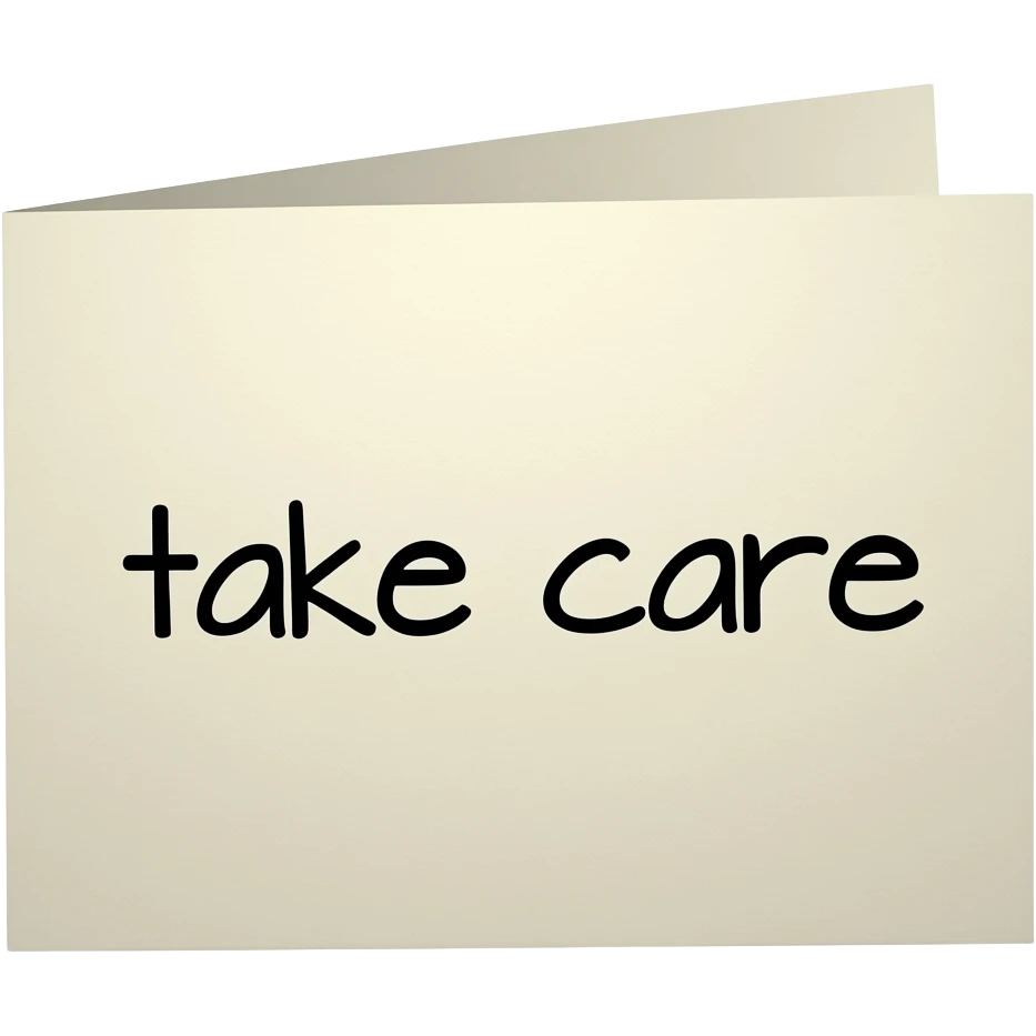 take care] emoji
