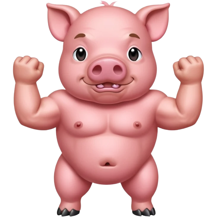 muscular pig emoji
