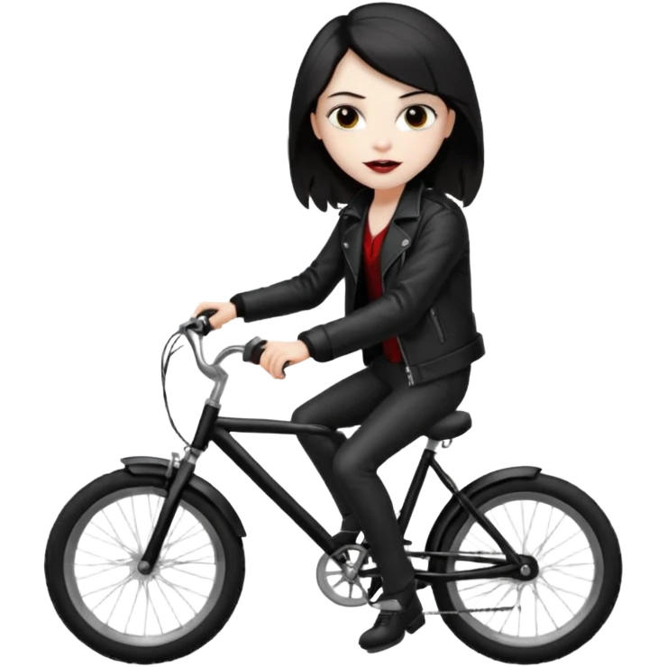vampire with bicycle. emoji