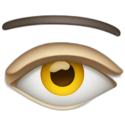 Closed eye with eyebrow emoji