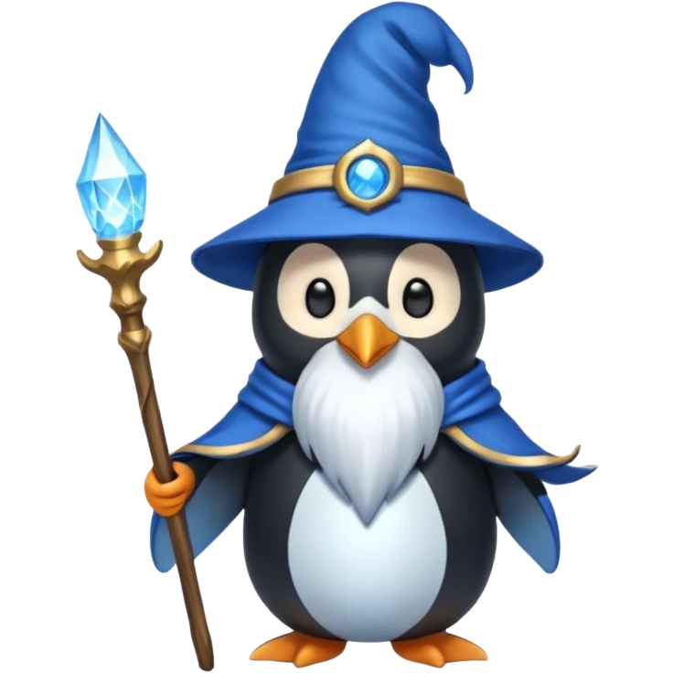 Penguin Wizard emoji
