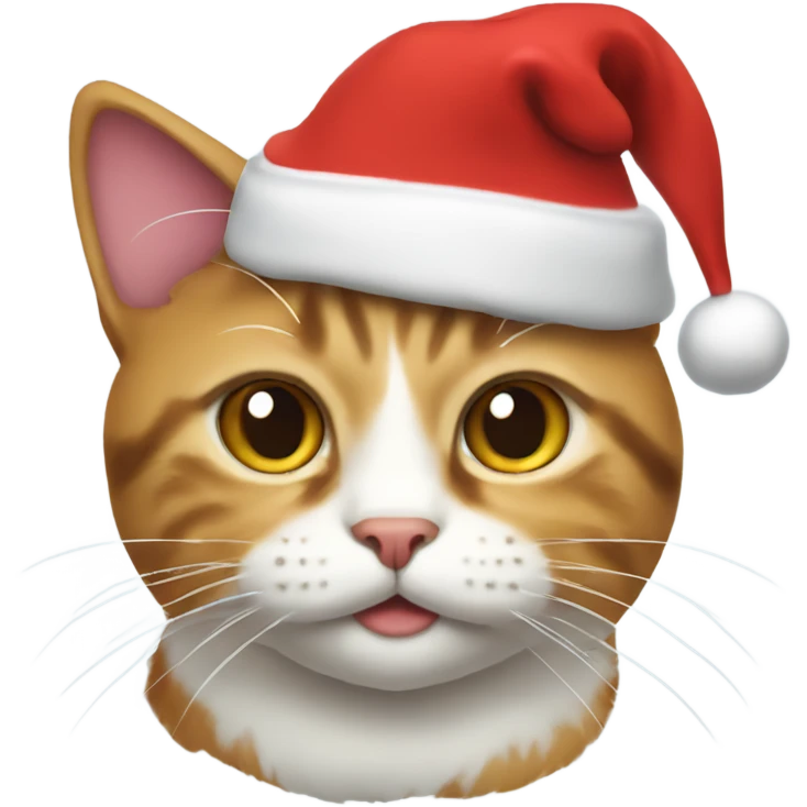 Cat with Santa hat emoji