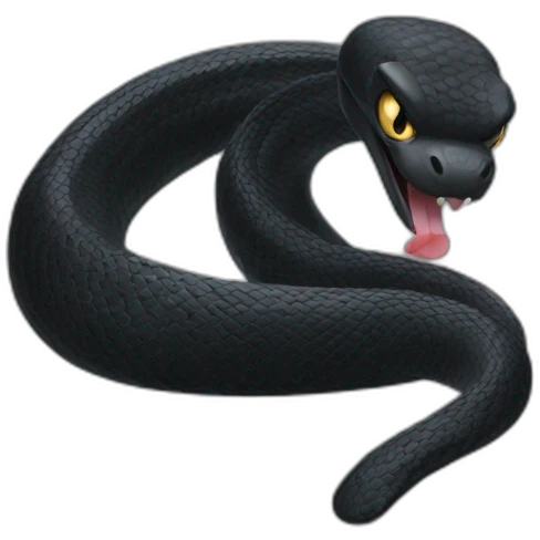 Black cobra emoji