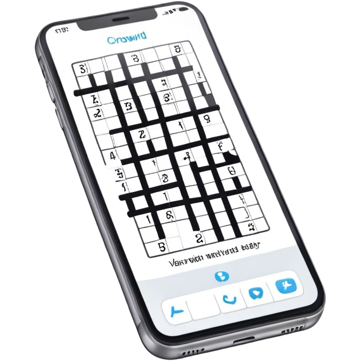 Crosswords in phone emoji