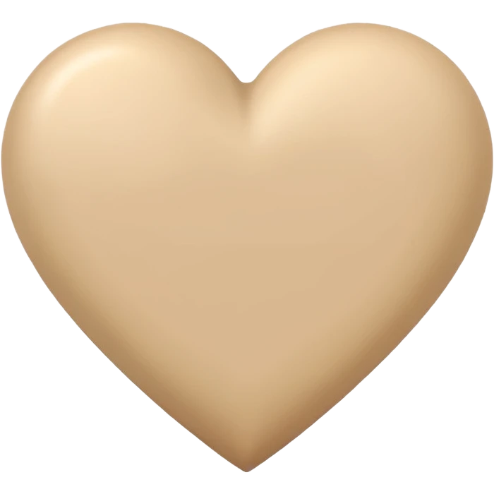 Coração beje emoji