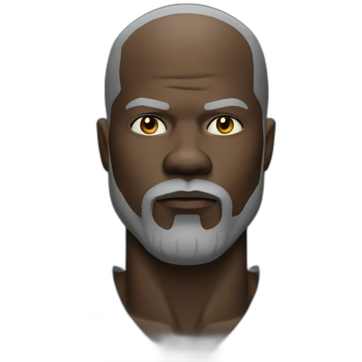 black beard Djimon Hounsou serious emoji