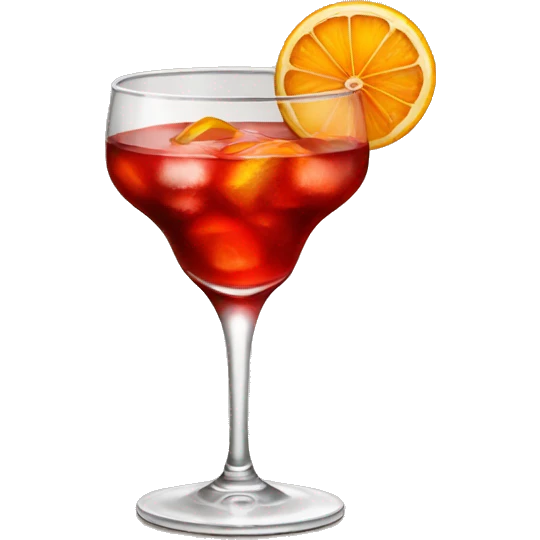 Negroni cocktail emoji emoji