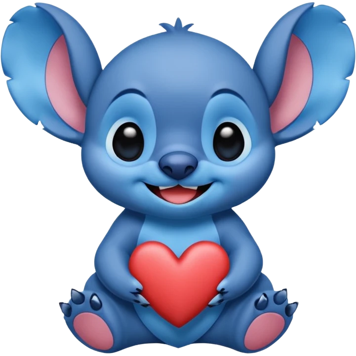 Stitch sending love  emoji
