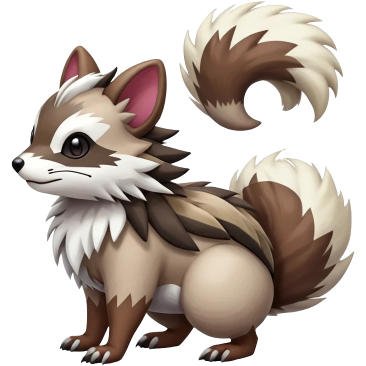 zigzagoon-linoone-furret-Fakémon-hybrid-creature (full body)  emoji