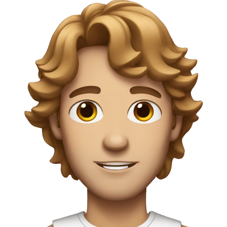 white male singer with brown hair emoji