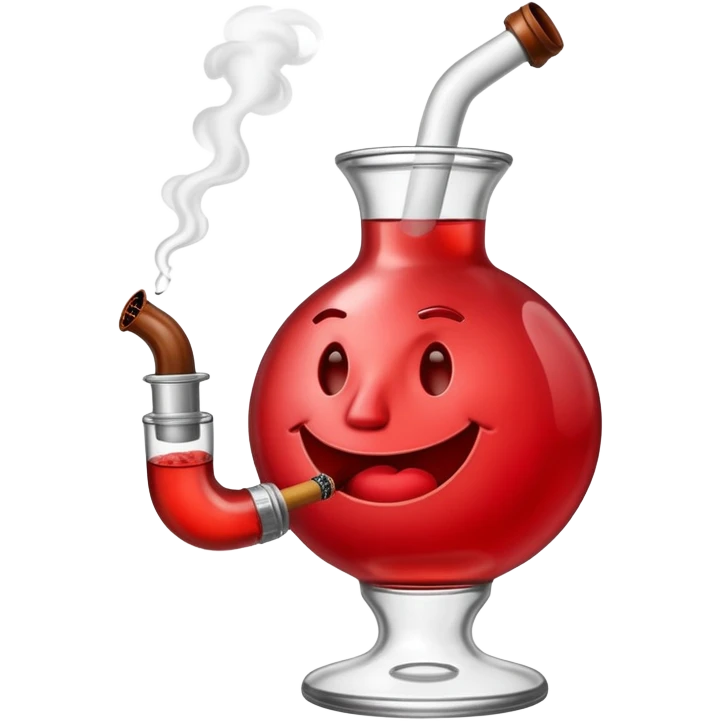 Kool-Aid man smoking a bong emoji