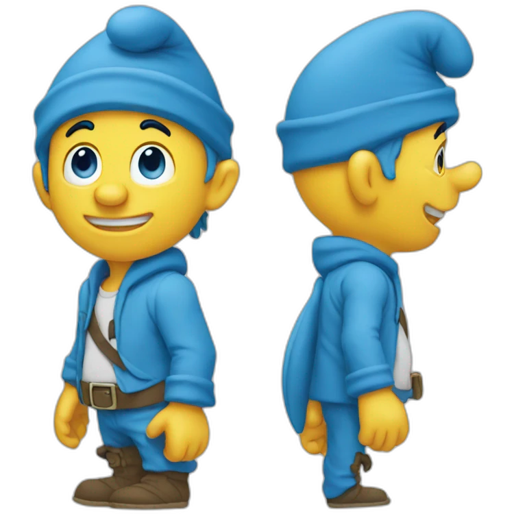 Smurf emoji
