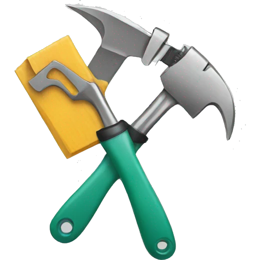 hand with tools emoji