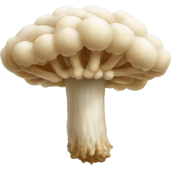 Hericium erinaceus with network emoji