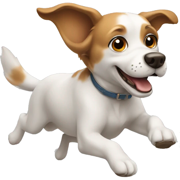 Dog flying  emoji