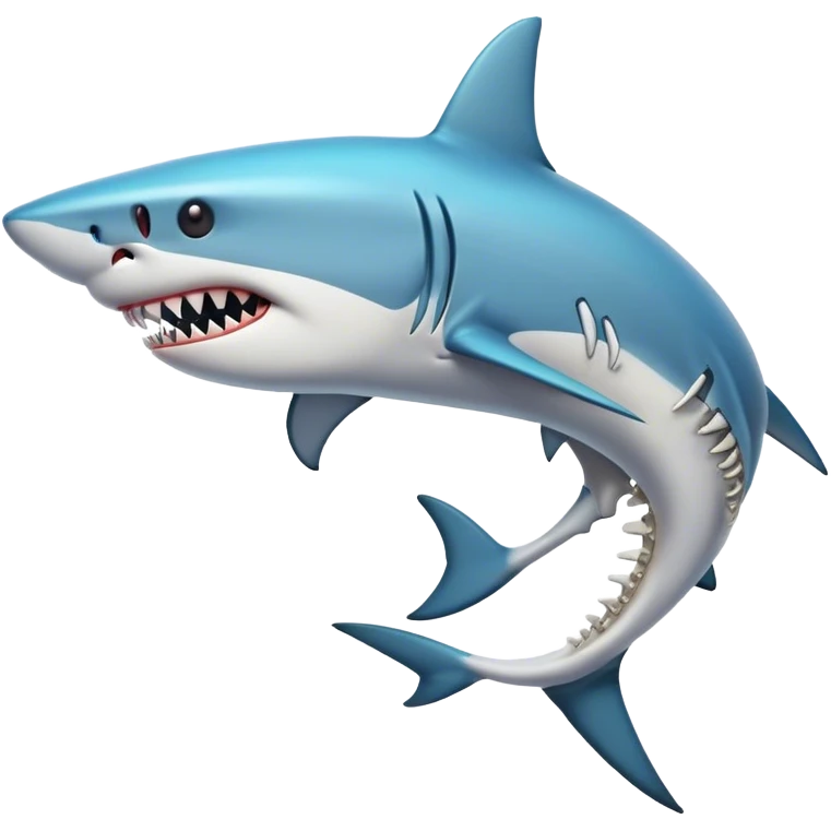shark skeleton emoji