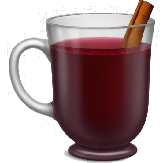 A mug of hot mulled wine emoji