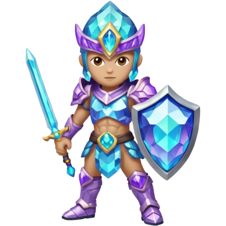 crystal geode warrior emoji