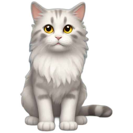 fluffy cat with wings emoji