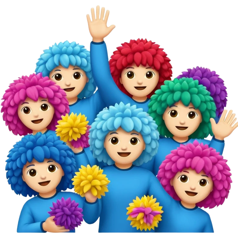 cheering poms emoji
