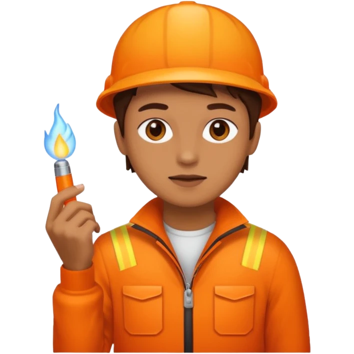 lighter orange. full body.  emoji