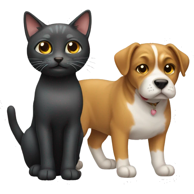 cat with dog emoji