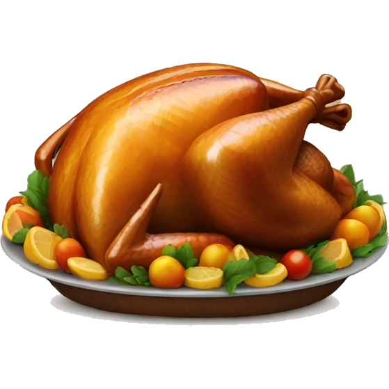 baked turkey  emoji