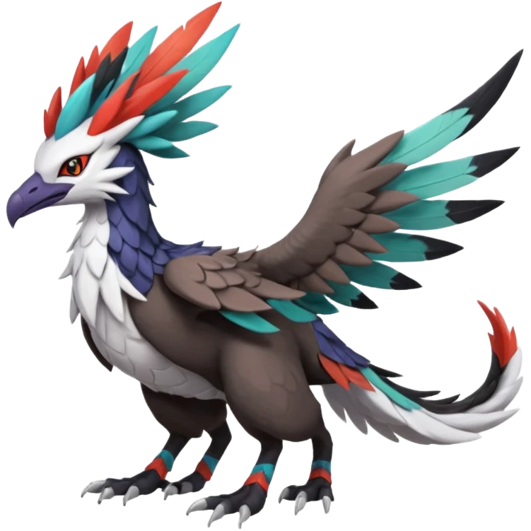 Silvally-Nargacuga-Trico-Noivern-fusion-animal-hybrid-creature, full body emoji