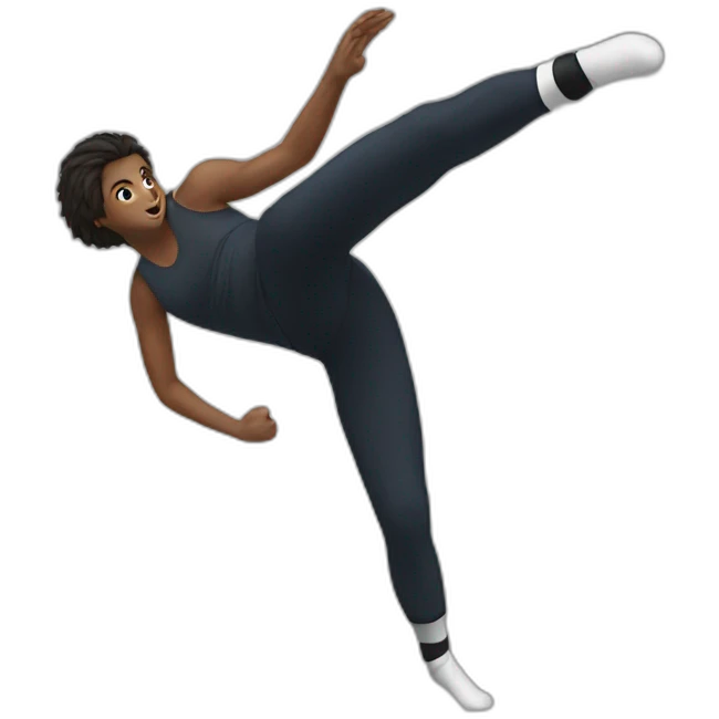 High kick emoji