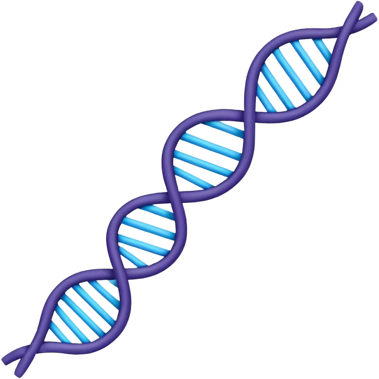 con of a single-stranded mRNA shaped as a half-helix; simple curved ribbon with small ticks for bases; balanced symmetry; flat vector, high contrast, transparent background, no text; suitable for app icon or presentation. emoji