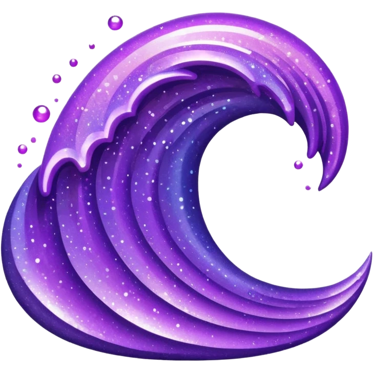 glitter roxo wave emoji