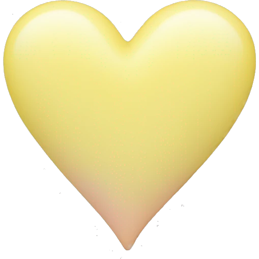 pastel yellow heart emoji
