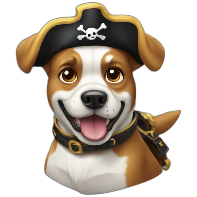 pirate dog emoji