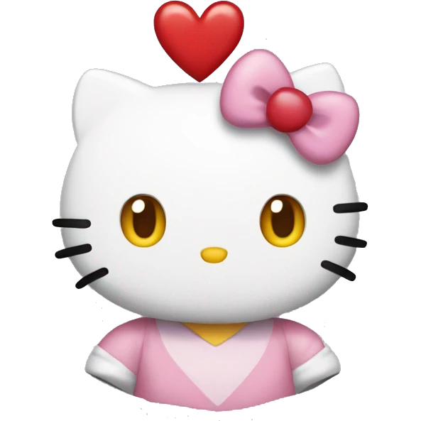 hello kitty heart emoji