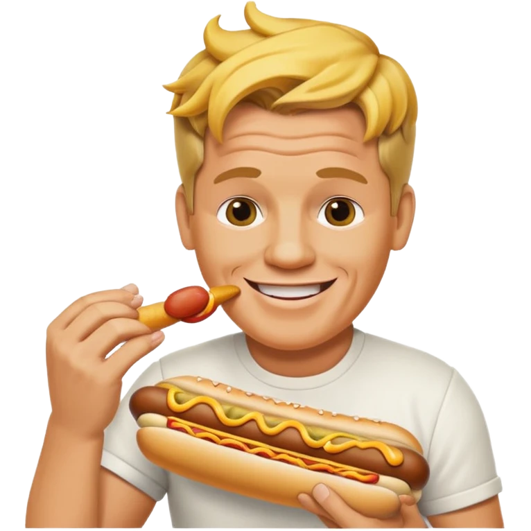 gordon ramsay eat hotdog emoji