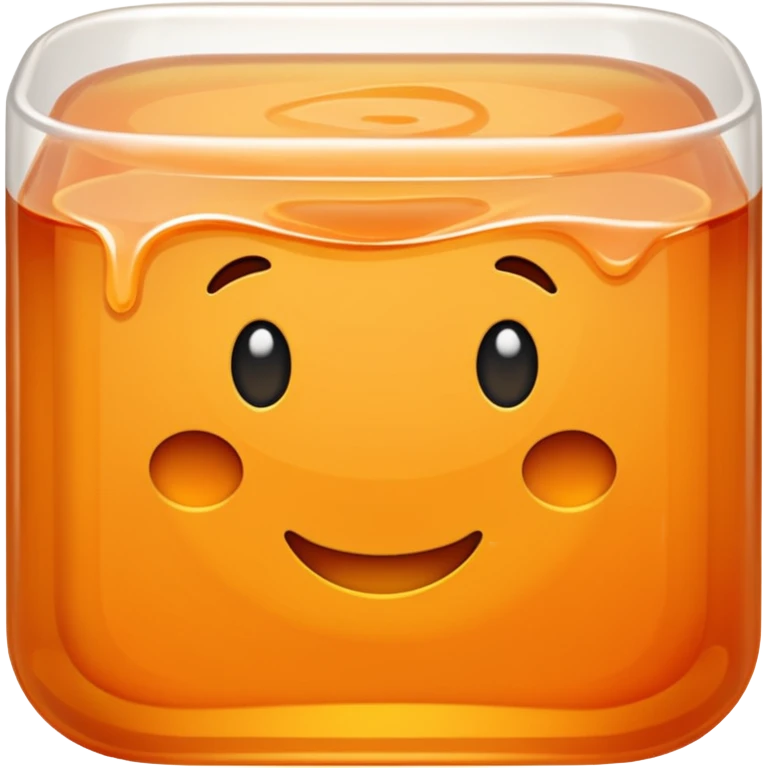 Orange gelatin emoji