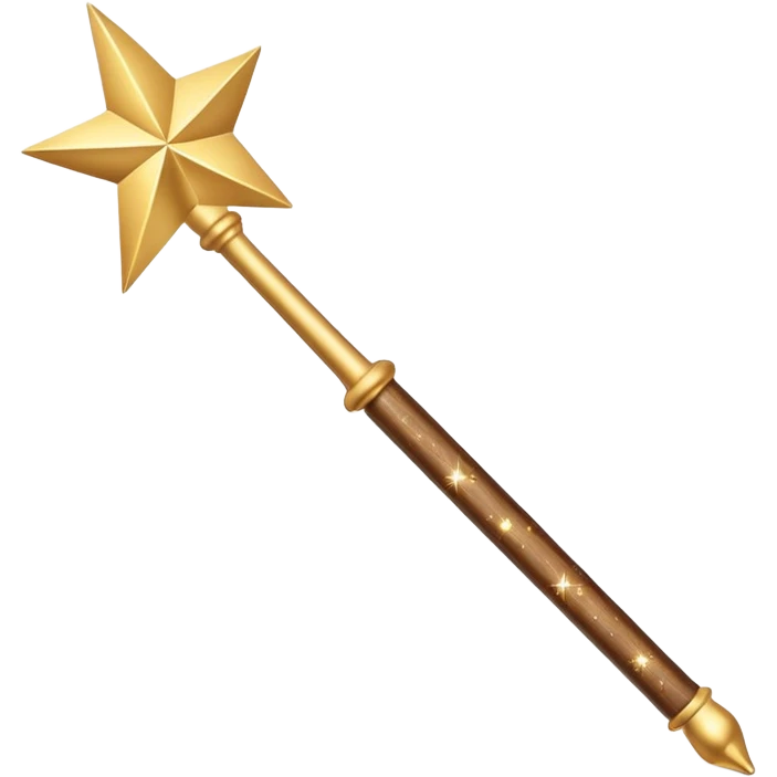 modern magic wand creating perfect schedule with sparkles, 3D elegant style, golden glow, clean aesthetic emoji